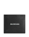 【送料無料】 バレンシアガ レディース ハンドバッグ バッグ Cash Used Effect Square Folded Wallet Black/Silver