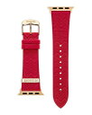 yz ~b\[j fB[X rv ANZT[ Apple WatchR Zigzag Leather Strap, 38-41mm Red