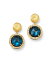 ̵ ޥ륳 ӥ ǥ ԥ ꡼ 18K Yellow Gold Jaipur Color London Blue Topaz & Diamond Small Drop Earrings Blue/Gold