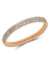 【送料無料】 ロベルト デメリオ レディース ブレスレット バングル アンクレット アクセサリー 18K Rose Gold Cashmere Collection Stretch Bracelet with Champagne Diamonds White/Rose Gold