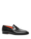 【送料無料】 サントーニ メンズ スリッポン・ローファー シューズ Men's Carlos Slip On Penny Loafers Black