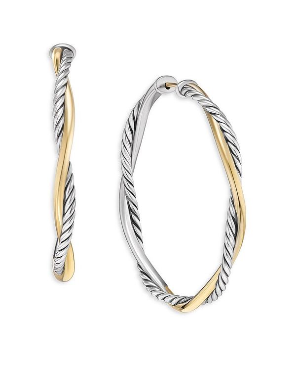 yz fCrbgE[} fB[X sAXECO ANZT[ Petite Infinity Hoop Earrings in Sterling Silver with 14K Yellow Gold Silver/Gold