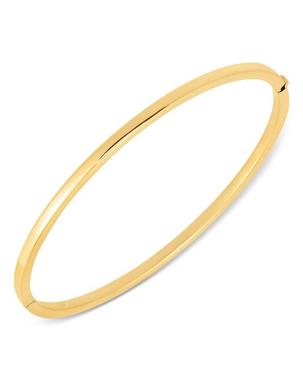 【送料無料】 ロバートコイン レディース ブレスレット・バングル・アンクレット アクセサリー 18K Yellow Gold Oval Hinge Bangle Gold