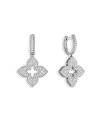 【送料無料】 ロバートコイン レディース ピアス・イヤリング アクセサリー 18K White Gold Venetian Princess Flower Da...