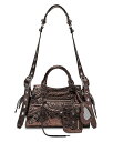 ハンドバッグ 【送料無料】 バレンシアガ レディース ハンドバッグ バッグ Neo Cagole Extra Small Handbag Dark Bronze/Silver