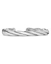 yz fCrbgE[} Y uXbgEoOEANbg ANZT[ Men's Sterling Silver DY Helios Twisted Cuff Bangle Bracelet Silver