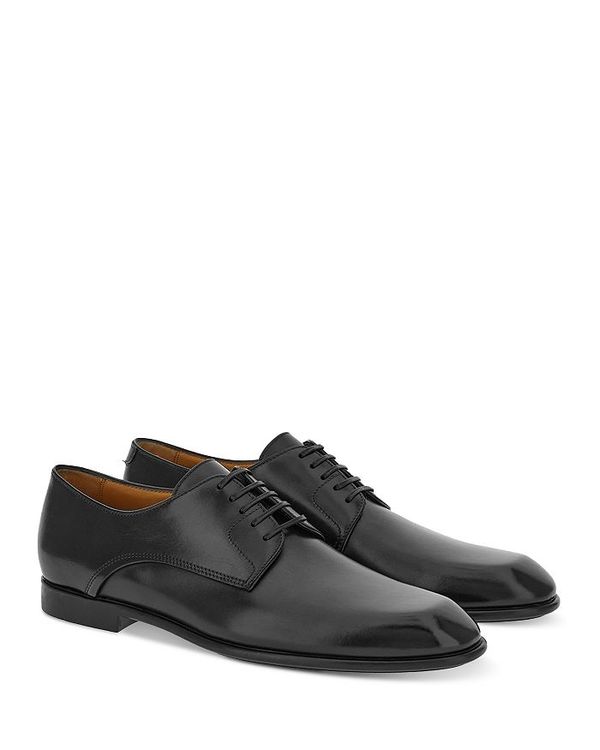 【送料無料】 フェラガモ メンズ スニーカー シューズ Men 039 s Fosco West Lace Up Derby Shoes Nero