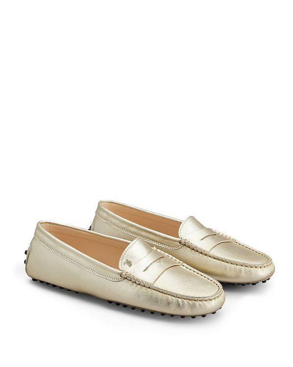 【送料無料】 トッズ レディース パンプス シューズ Women's Slip On City Gommini Loafer Flats Light Gold