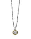 【送料無料】 ラゴス レディース ネックレス・チョーカー・ペンダントトップ アクセサリー 18K Yellow Gold & Sterling Silver Diamond Cluster Bead Frame Pendant Necklace, 16-18