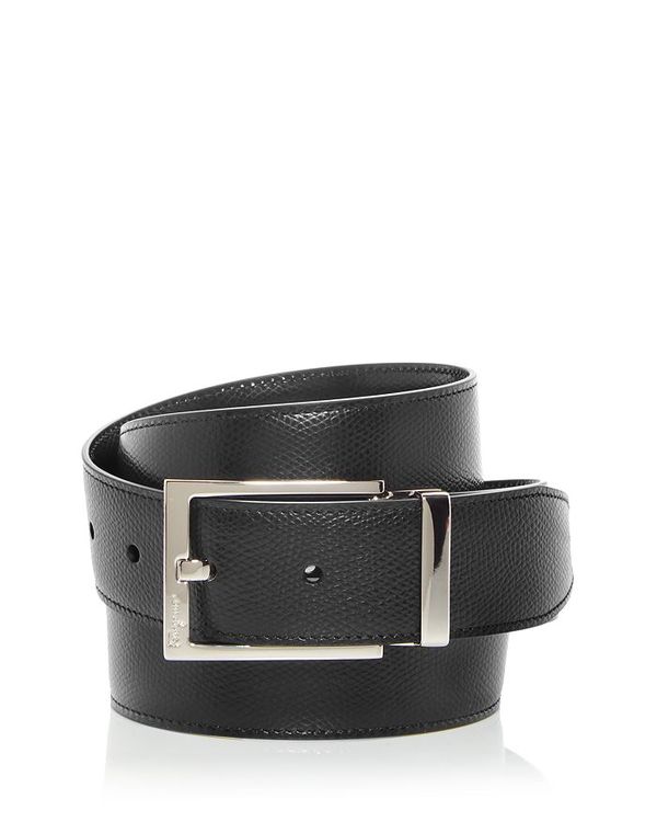 フェラガモ ベルト（メンズ） 【送料無料】 フェラガモ メンズ ベルト アクセサリー Leather Reversible Belt Nero/Hickory