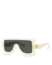 ロエベ 【送料無料】 ロエベ レディース サングラス・アイウェア アクセサリー Chunky Anagram Mask Sunglasses, 51mm White/Gray Solid