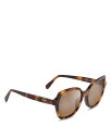【送料無料】 マウイジム レディース サングラス・アイウェア アクセサリー Mamane Fashion Polarized Sunglasses, 55mm Tortoise/Brown Polarized Gradient