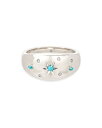 ターコイズ 【送料無料】 アディナ レイター レディース リング アクセサリー Sterling Silver Turquoise & Diamond Scatter Dome Ring Blue/Silver