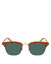 【送料無料】 シャイノーラ レディース サングラス・アイウェア アクセサリー Runwell Brow Sunglasses, 52mm Orange/Green Solid