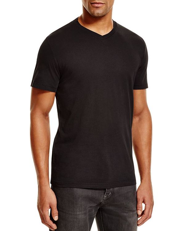 ヴェルヴェットバイグラハムスペンサー メンズ Tシャツ トップス Velvet Samsen V-Neck Tee Black