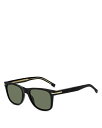ヒューゴ・ボス サングラス レディース 【送料無料】 ヒューゴボス レディース サングラス・アイウェア アクセサリー Square Sunglasses, 52mm Black/Green Solid