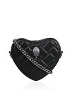 【送料無料】 カートジェイガーロンドン レディース ショルダーバッグ バッグ Kensington Heart Shape Crossbody Black(4)