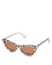 【送料無料】 レレ サドイ レディース サングラス・アイウェア アクセサリー Downtown Ivory Leopard Cat Eye Sunglasses...