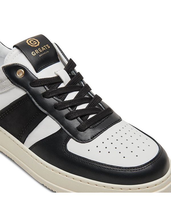 【送料無料】 グレイツ メンズ スニーカー シューズ Men 039 s Saint James Low Lace Up Sneakers White/Black