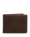 【送料無料】 フライ メンズ 財布 アクセサリー Logan Slim ID Wallet Dark Brown