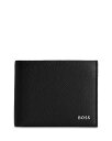 【送料無料】 ヒューゴボス メンズ 財布 アクセサリー Highway Leather Bifold Wallet Black