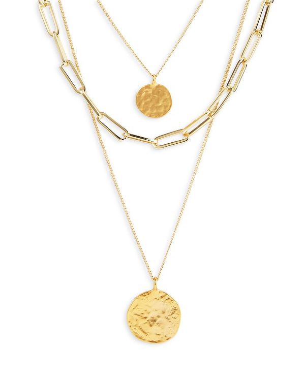 【送料無料】 ケネスジェイレーン レディース ネックレス・チョーカー・ペンダントトップ アクセサリー Multi Strand Coin Pendant Necklace, 26