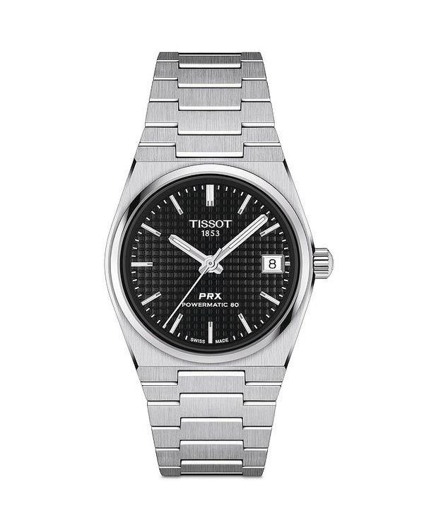 【送料無料】 ティソット レディース 腕時計 アクセサリー PRX Watch, 35mm Black/Silver