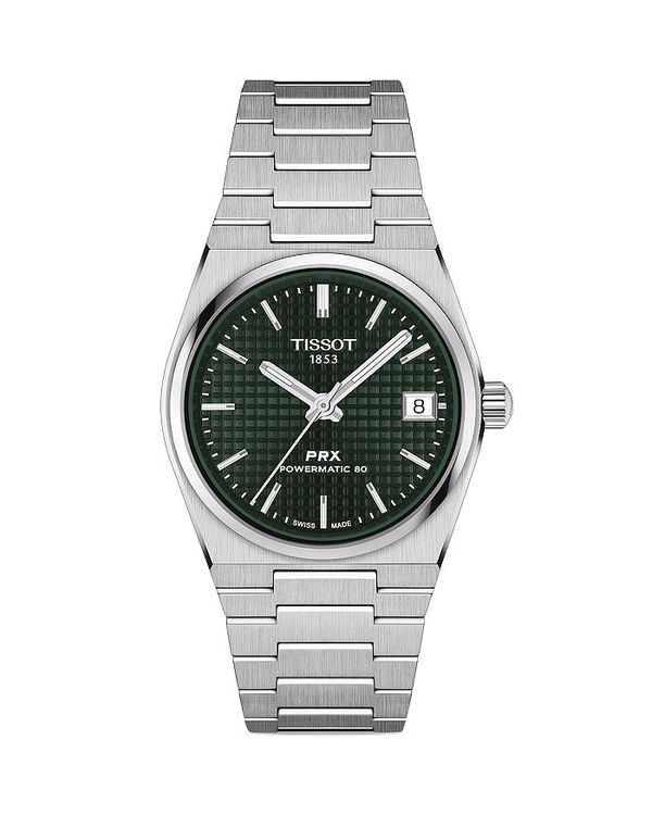 【送料無料】 ティソット レディース 腕時計 アクセサリー PRX Watch, 35mm Green/Silver