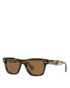 オリバーピープルズ サングラス レディース 【送料無料】 オリバーピープルズ レディース サングラス・アイウェア アクセサリー Universal Fit Oliver Square Sunglasses, 54mm Brown/Brown Polarized Solid