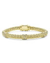 【送料無料】 ラゴス レディース ブレスレット・バングル・アンクレット アクセサリー 18K Yellow Gold Embrace Diamond Triple X Caviar Bead Bracelet Gold