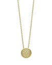 【送料無料】 ラゴス レディース ネックレス・チョーカー・ペンダントトップ アクセサリー 18K Yellow Gold Meridian Caviar Bead Circle Pendant Necklace, 16-18