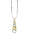 【送料無料】 ラゴス レディース ネックレス・チョーカー・ペンダントトップ アクセサリー 18K Yellow Gold & Sterling Silver Embrace Diamond Triple XO Pendant Necklace, 16