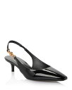 【送料無料】 ヴェルサーチ レディース パンプス シューズ Women's Slingback Pointed Toe Kitten Heel Pumps Black Versace