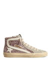 【送料無料】 ゴールデングース レディース サンダル シューズ Women's Slide Glitter High Top Sneakers Lilac Sand