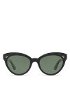 【送料無料】 オリバーピープルズ レディース サングラス・アイウェア アクセサリー Roella Polarized Cat Eye Sunglasses, 55mm Black/G 15 Polarized