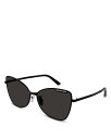 【送料無料】 バレンシアガ レディース サングラス・アイウェア アクセサリー Plate Butterfly Sunglasses, 60mm Black/Bl...
