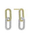 【送料無料】 ラゴス レディース ピアス・イヤリング アクセサリー 18K Yellow Gold & Sterling Silver Caviar Lux-Clip Diamond Drop Earrings - 100% Exclusive Silver/Gold