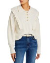 【送料無料】 デレクラムテンクロスバイ レディース ニット・セーター アウター Noelia Collared Ruffle Sweater Ivory