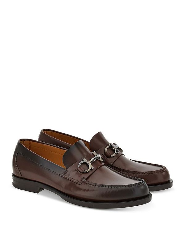 【送料無料】 フェラガモ メンズ スリッポン・ローファー シューズ Men's Fort Royale Slip On Gancini Bit Loafers COCOA BROWN