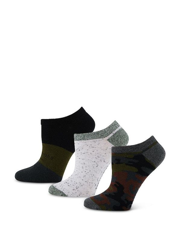 yz TN`A[ fB[X C A_[EFA Mother Nature Camo Low Cut Ankle Socks, Pack of 3 Camo