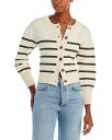 【送料無料】 ヴェロニカ ベアード レディース ニット・セーター カーディガン アウター Kylin Cotton Striped Cardigan Ecru/Loden