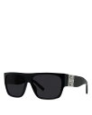 【送料無料】 ジバンシー レディース サングラス・アイウェア アクセサリー 4G Rectangular Sunglasses, 61mm Black/Gray Solid