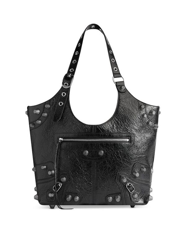 ハンドバッグ 【送料無料】 バレンシアガ レディース ハンドバッグ バッグ Le Cagole Medium Carry All Bag Black/Silver