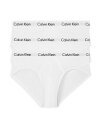 カルバンクライン メンズ ブリーフパンツ アンダーウェア Cotton Stretch Moisture Wicking Hip Briefs Pack of 3 White