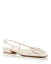 ̵ ƥ ǥ ѥץ 塼 Women's V Logo Slingback Flats Ivory