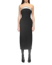 【送料無料】 デヴィッド コーマ レディース ワンピース トップス Crystal Embellished Strapless Midi Dress Black/Silver