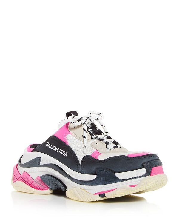 【送料無料】 バレンシアガ レディース サンダル シューズ Women 039 s Triple S Mule Sneakers Bianco Multi