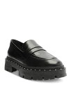 【送料無料】 シュッツ レディース スリッポン・ローファー シューズ Women's Christie Studded Platform Loafers Black