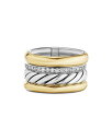 【送料無料】 デイビット・ユーマン レディース リング アクセサリー 18K Yellow Gold & Sterling Silver Mercer Diamond Multirow Ring Silver/Gold