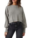 【送料無料】 フリーピープル レディース ニット・セーター アウター Easy Street Cropped Sweater Heather Gray